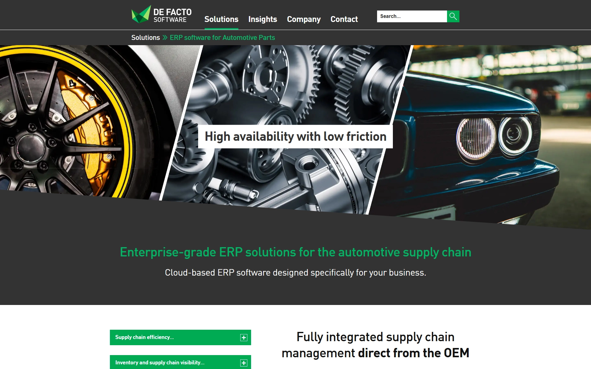 Website design and development - ERP Cloud Based provider - Integrated E-Commerce website provider