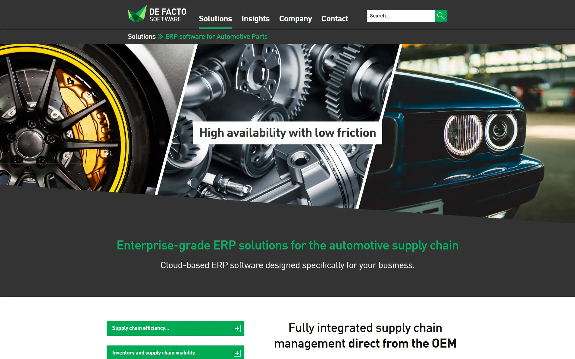 Website design and development - ERP Cloud Based provider - Integrated E-Commerce website provider